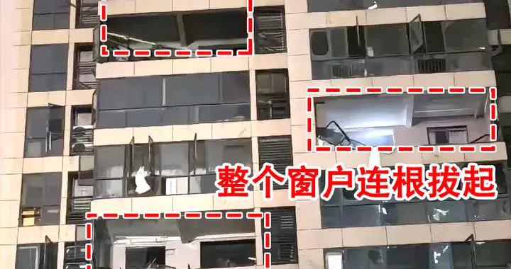 铝窗这样安装非常危险！