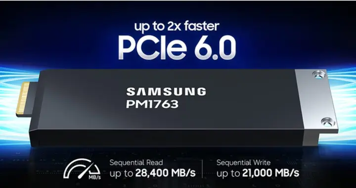 三星实现全球首款PCIe 6.0固态硬盘量产
