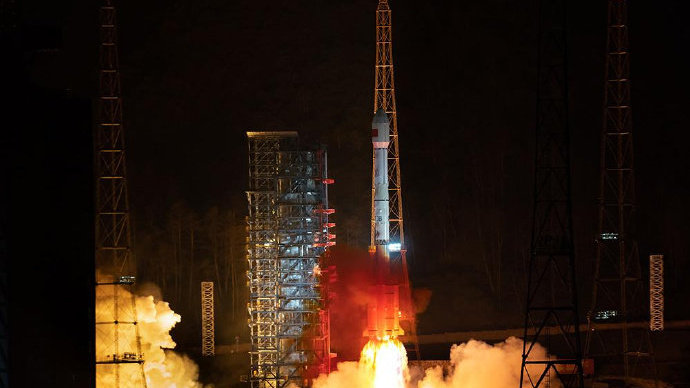 3月26日23时55分，天链二号04星在西昌卫星发射中心成功发射...