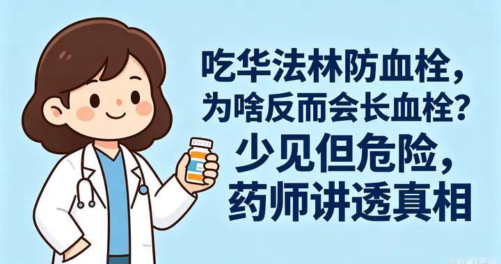 吃华法林防血栓，为啥反而会长血栓？少见但危险，药师讲透真相