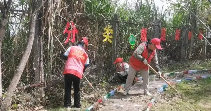 志愿开垦荒地 助力社区基地建设