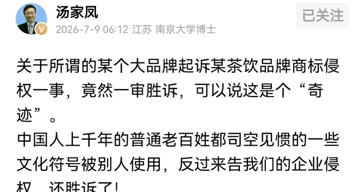 四叶草被判侵权的后果是灾难性的，汤家凤认为大量中国元素都是