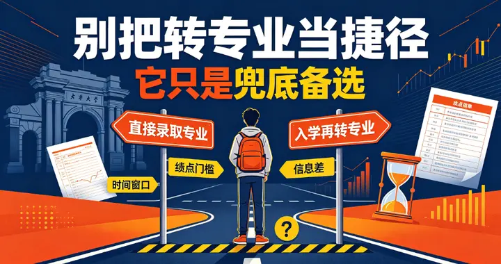 别赌“入学转专业”！真相戳醒无数考生：不是捷径，是深坑