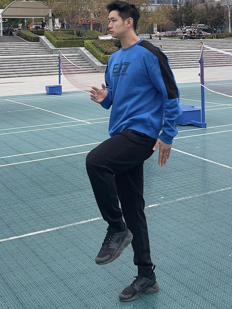 阿玛尼男士棉质卫衣卫裤运动套装