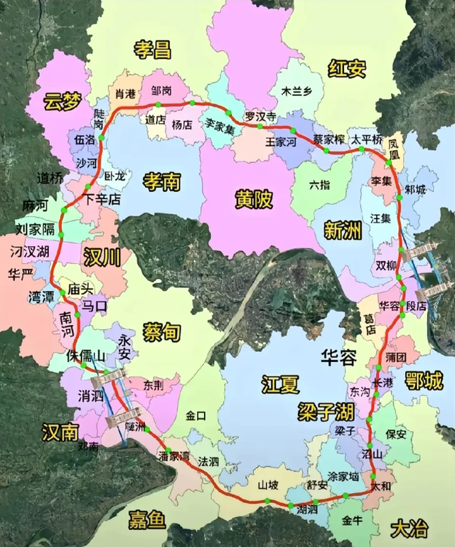 2027年通车，武汉六环线黄陂至新洲段全面开工！