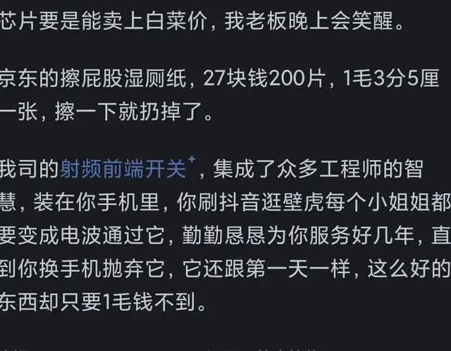中国一旦攻克芯片难题，芯片会变成白菜价吗？