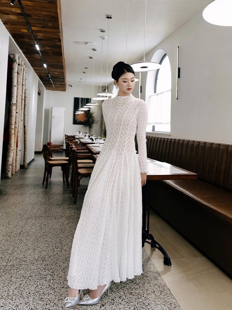 订婚礼服高端轻奢小众名媛聚会连衣裙