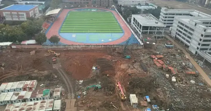 节前冲刺！江夏庙山二中恢复施工，建设不停歇！
