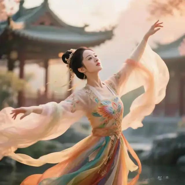 赵丽颖这支舞，直接让《霓裳羽衣曲》从壁画里跳出来活了！