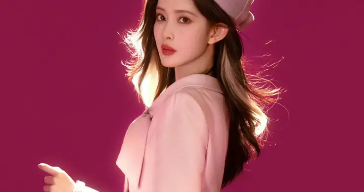 孟子义俏丽甜心风，人群中一抹逆流而上的粉色