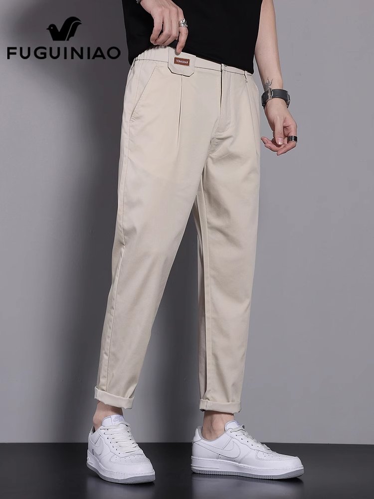 富贵鸟男士小脚西裤