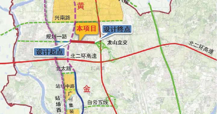 白云拟投资5亿新建双向8车道连接线，广清高速龙山收费站2028开通