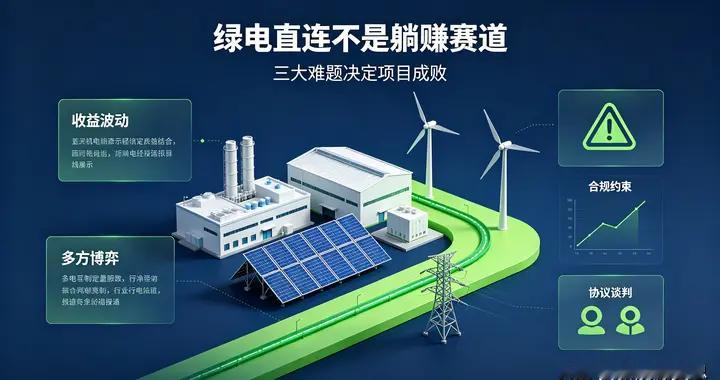 绿电直连看着红利满满，三大致命难题困住九成落地项目