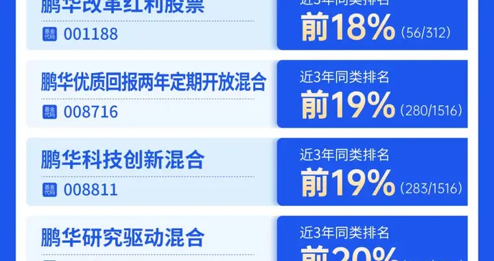 在找科技投资好抓手？鹏华基金主动权益绩优产品申请出列