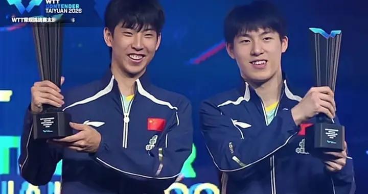 国乒男双有希望了，温瑞博／李合宸拿下WTT太原站男双冠军