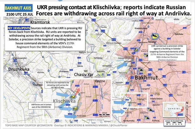 巴赫穆特绞索收紧！俄军在克雷明纳取得战术成功，夺占3个定居点