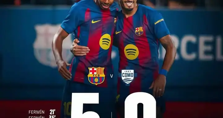 烟花为谁绽放！18岁新10号双响炸场，巴萨5球横扫开启新时代