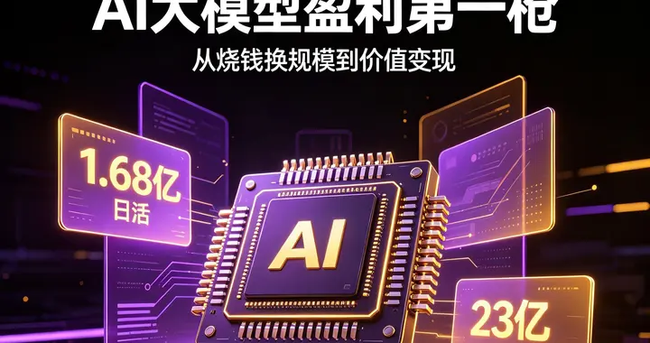 日活1.68亿!"烧钱换规模"到"月入23亿"：打响AI大模型盈利第一枪