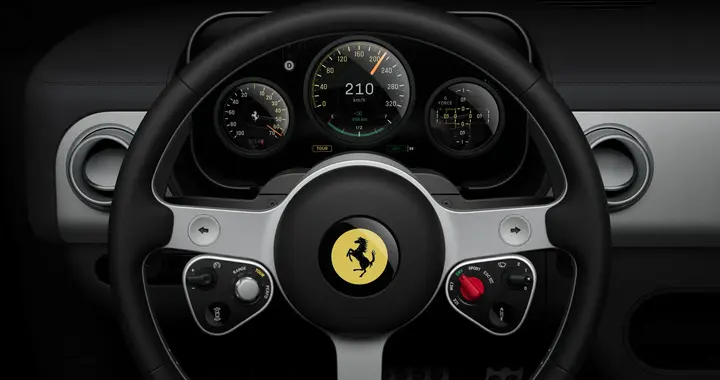 法拉利首款纯电动跑车 Luce 内饰一股苹果味