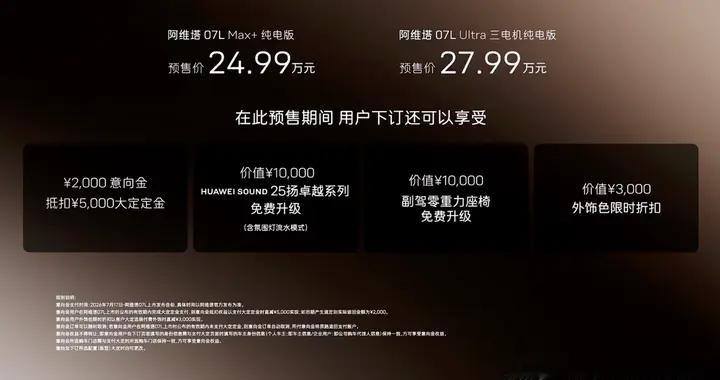 24.99万元起，全系标配华为乾崑智驾ADS 5，阿维塔07L正式开启预售