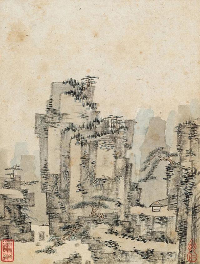 弘仁：静谷寒烟图册