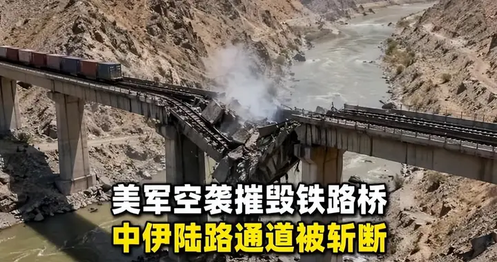 美军空袭伊朗铁路桥！表面打击“生命线”，背后才是真正杀招？