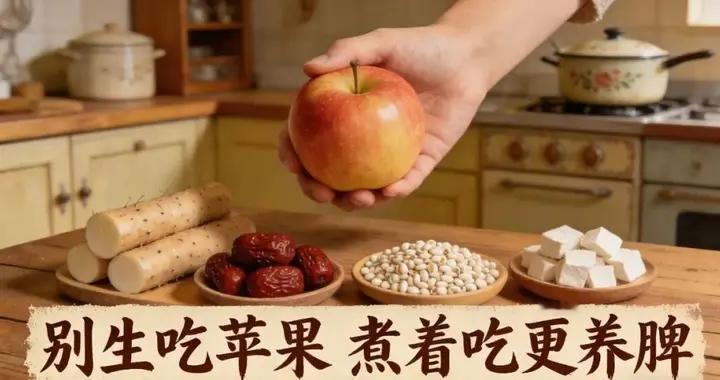 苹果别再直接生吃，搭配家常食材煮一煮，健脾祛湿养脾胃