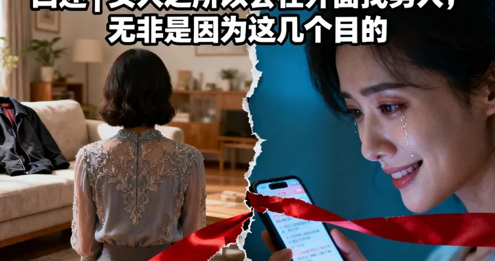 口述 | 女人之所以会在外面找男人，无非是因为这几个目的