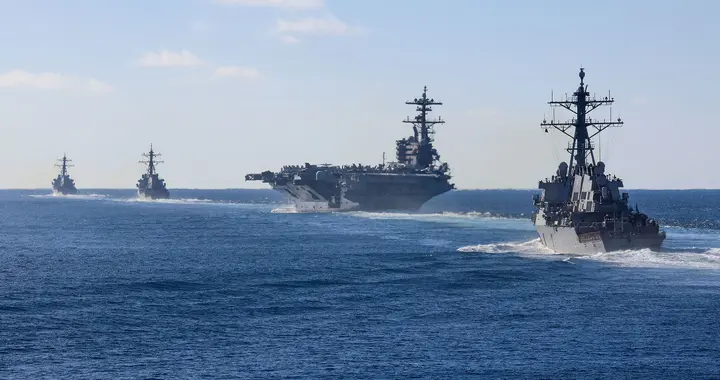 美国第二航母打击群奉命准备部署中东