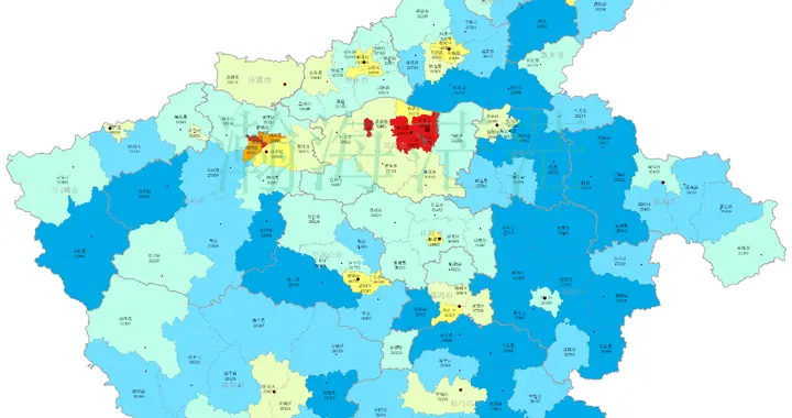 2024年河南省各地市、区县人均可支配收入，24个区县超平均