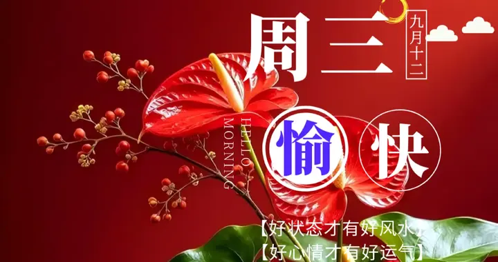 早安心语：心态胜过年龄，健康胜过一切
