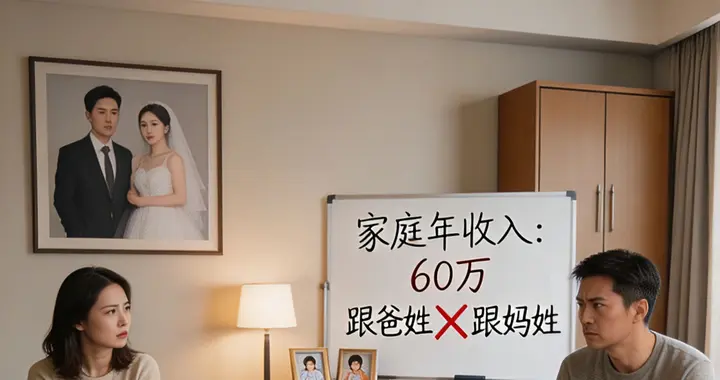 夫妻俩年薪60万，因为二胎跟谁姓，闹到分房睡1个多月