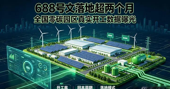 688号文落地超两个月！全国零碳园区真实开工数据曝光！