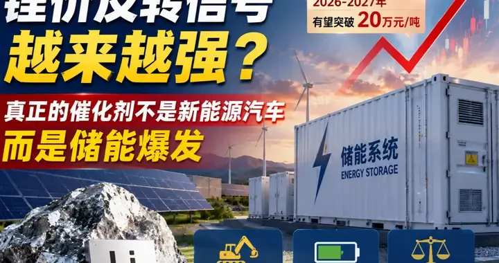锂价反转信号越来越强？真正的催化剂不是新能源汽车而是储能爆发