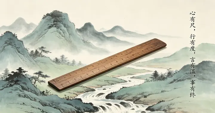 心有尺，行有度，言有温，事有终