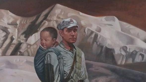 炎左aa：1934年，长征路上一烈士在生