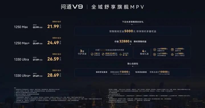 预售补贴价21.99万起，极狐问道V9带来50万级旗舰体验！