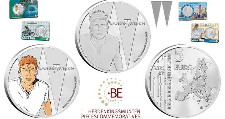 比利时：风度翩翩的动作英雄拉戈·温奇登上漫画系列最新纪念币