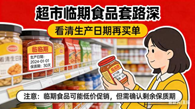 超市打折别乱买！这种“便宜货”其实是临期食品，很多人天天踩坑