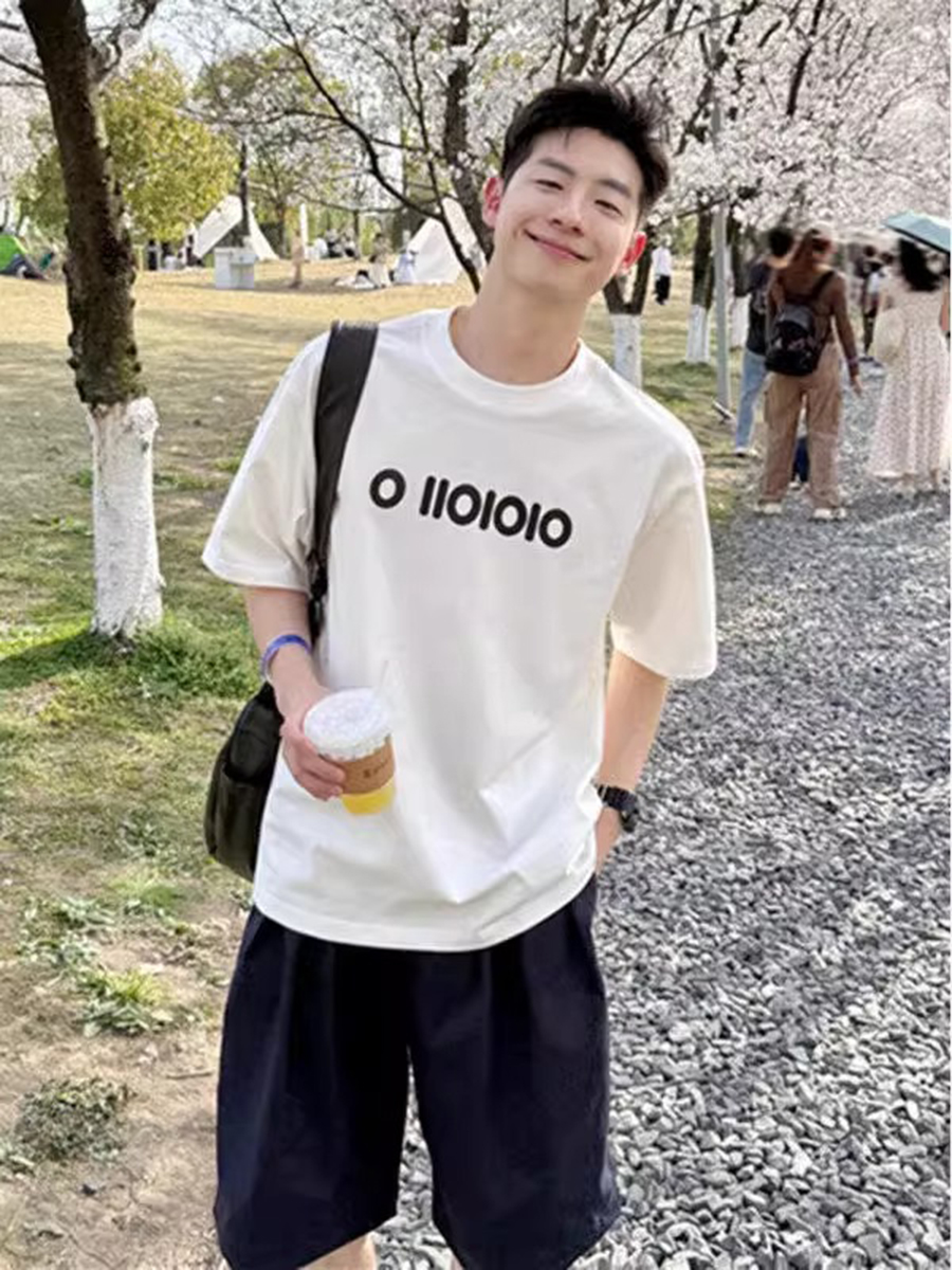 白色网孔透气凉感速干t恤男款夏季健身骑行
