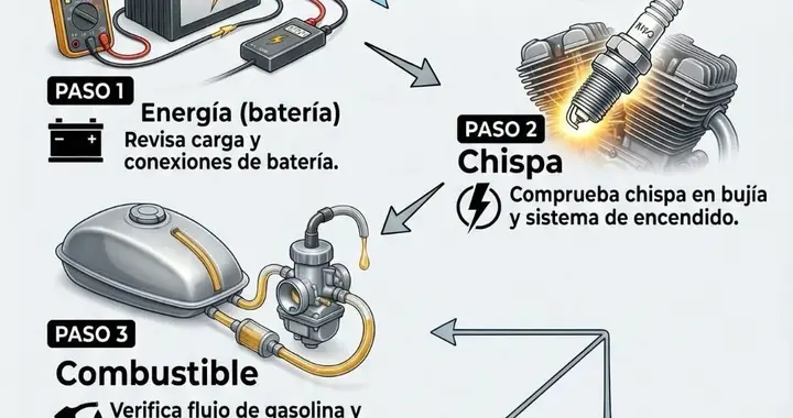 摩托车无法启动？按序排查，节省时间