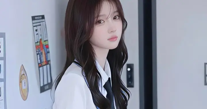 储物柜前的甜酷JK，校园氛围感直接封神！