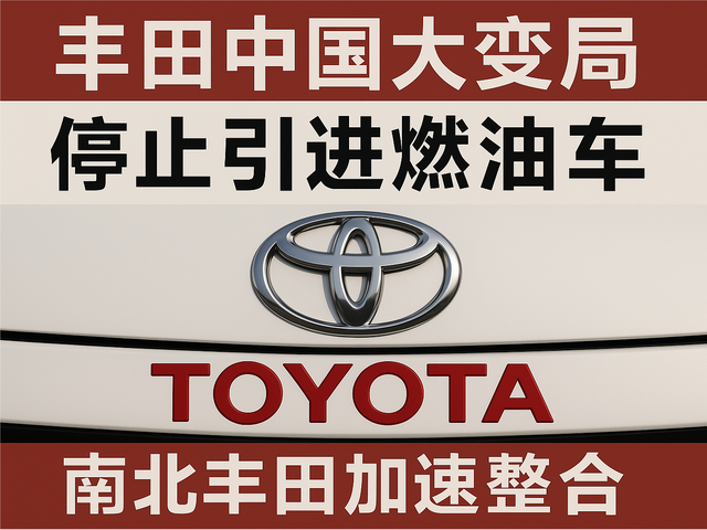 丰田中国大变局：停止引进燃油车，南北丰田加速整合