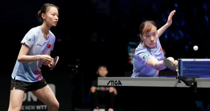 国乒组合3-1战胜杜凯琹/吴咏琳，夺女双冠军，石洵瑶收获第二冠
