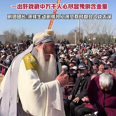 陪你过冬：这就是豫剧的魅力吧！台下哭成一
