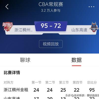 泓林听泉：聊球品曲艺：72-95！山东客