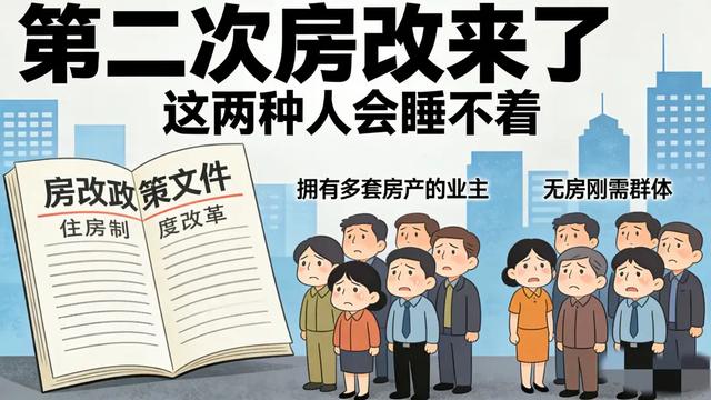 洵哥：第二次房改重磅来袭！手握多套房的人