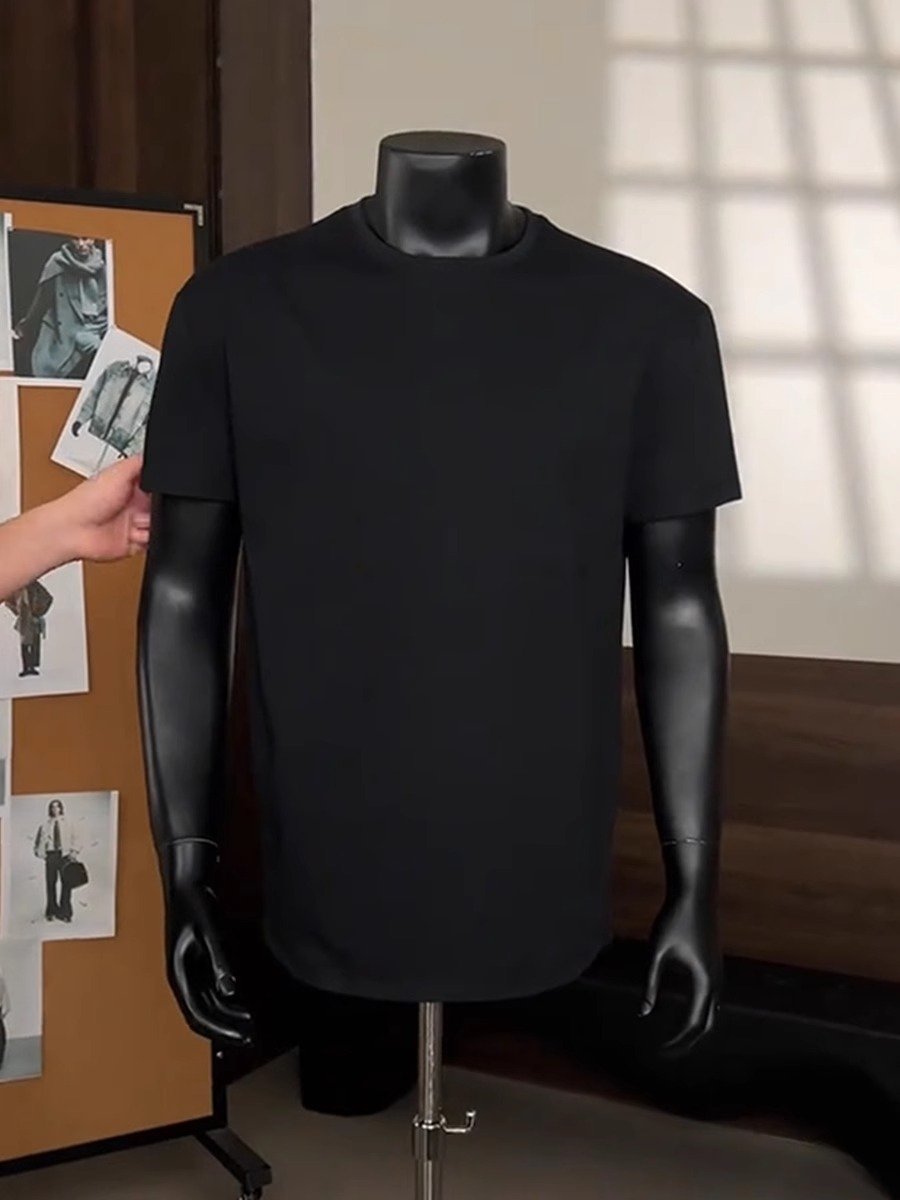 cleanfit黑色修身短袖男款夏季高级