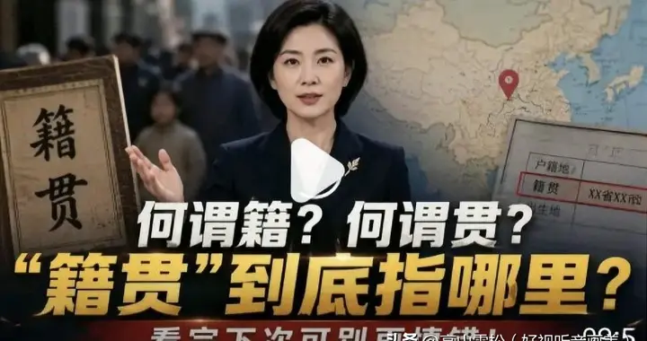 何谓籍？何谓贯？“籍贯”到底指哪里？看完下次可别再填错！