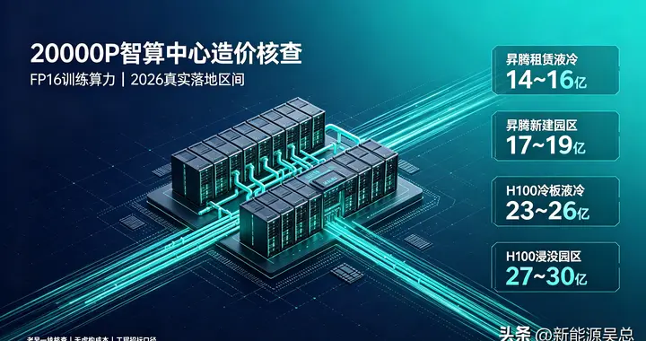 2026年20000P智算中心投资测算核查完整版（老吴口述大白话）